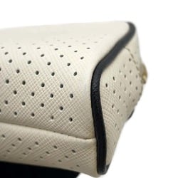 Prada Pouch Perforated Leather 1N1473 PRADA White