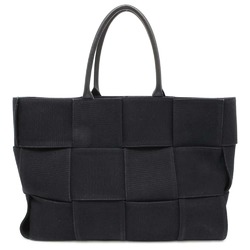 Bottega Veneta Tote Bag Maxi Intrecciato Arco Large Canvas 718401 Black