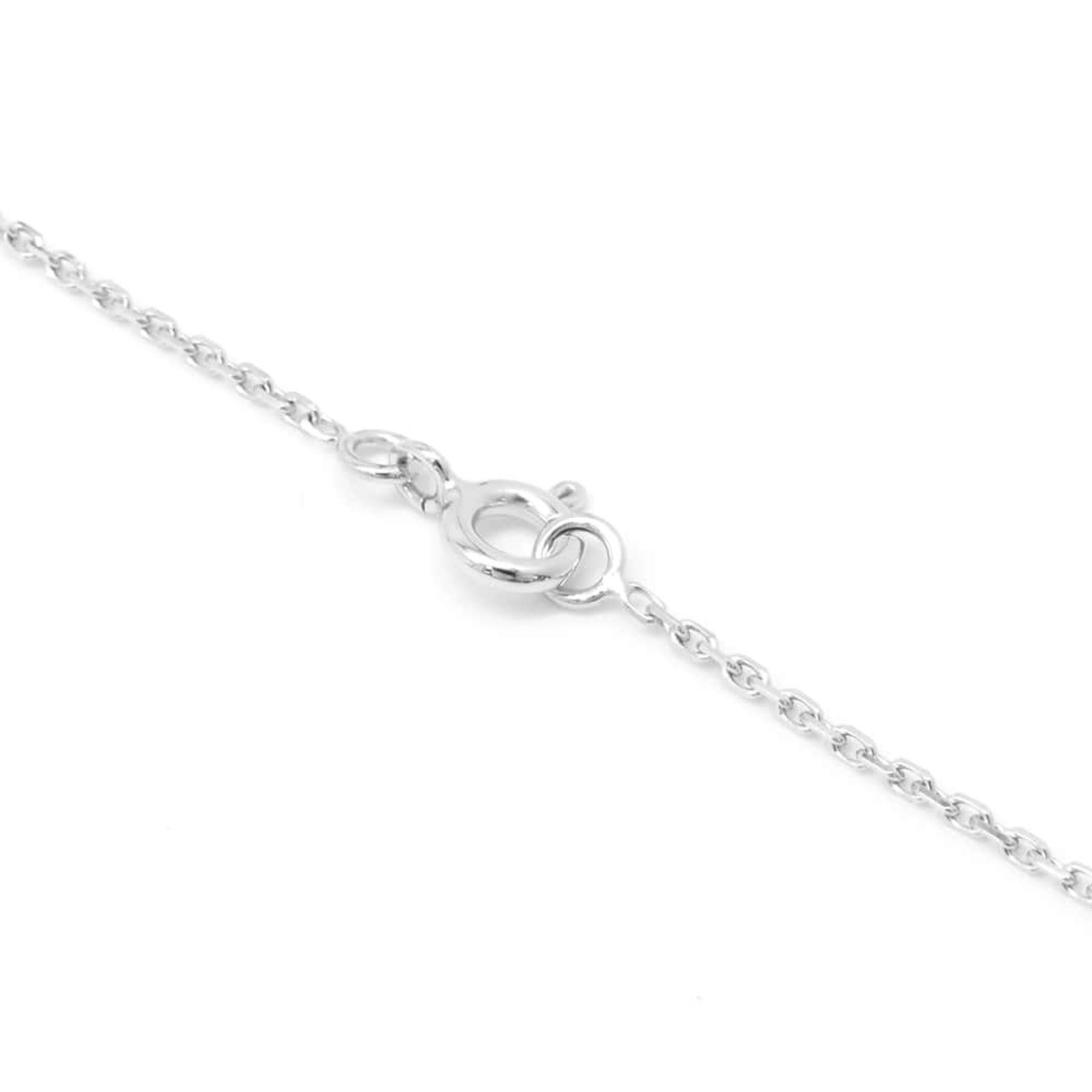 Chaumet Necklace Acrosh-coeur Baby Boy Diamond K18WG White Gold Pendant