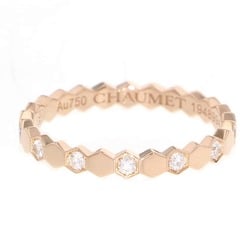 Chaumet Ring Be My Love Collection Honeycomb Diamond 13P K18PG Pink Gold Size 50