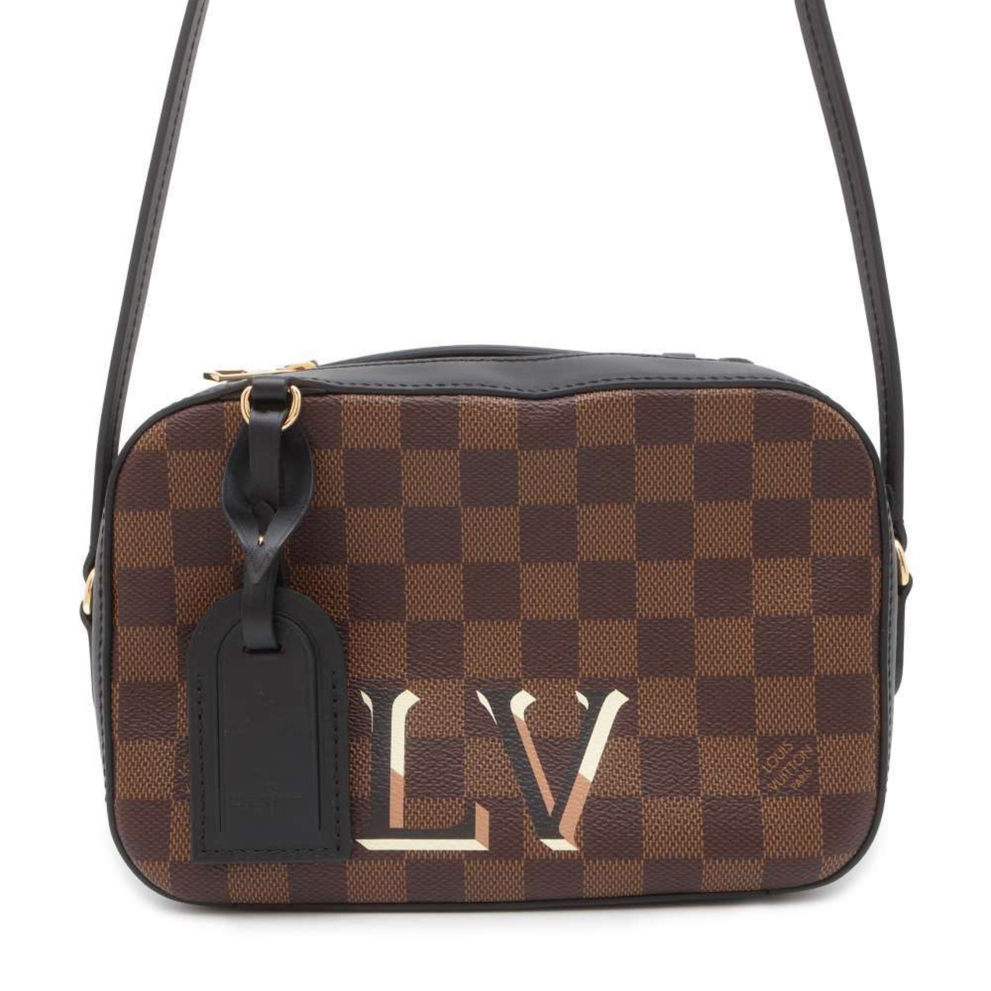 Louis Vuitton Shoulder Bag Damier Ebene Santa Monica N40189 LOUIS VUITTON LV Black