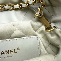 Chanel handbag CHANEL 22 Coco mark calf leather AS3980 2way shoulder bag