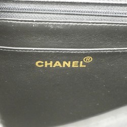 Chanel Shoulder Bag Matelasse Caviar Skin Black Women's