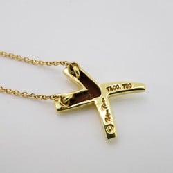 Tiffany Necklace Kiss K18YG Yellow Gold Ladies