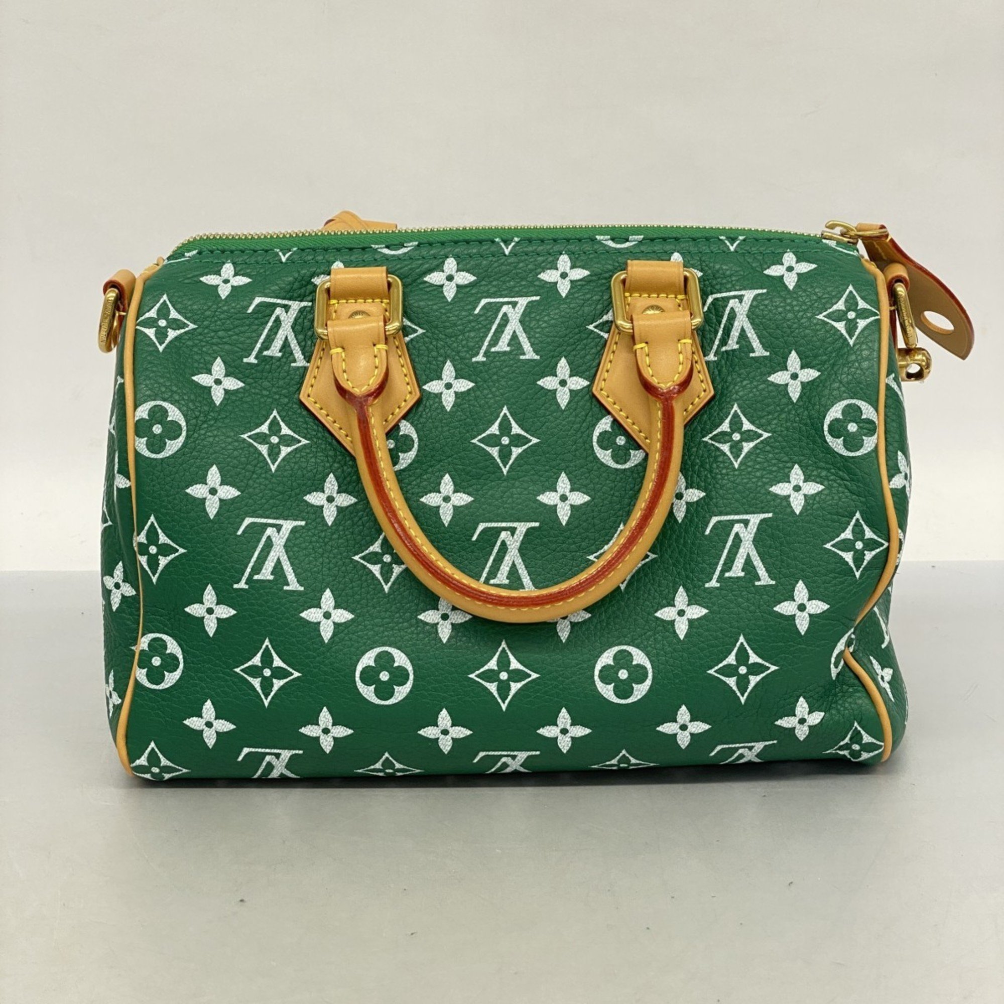 Louis Vuitton Handbag Monogram Runway Speedy P9 Bandouliere 25 M24423 Vert Ladies