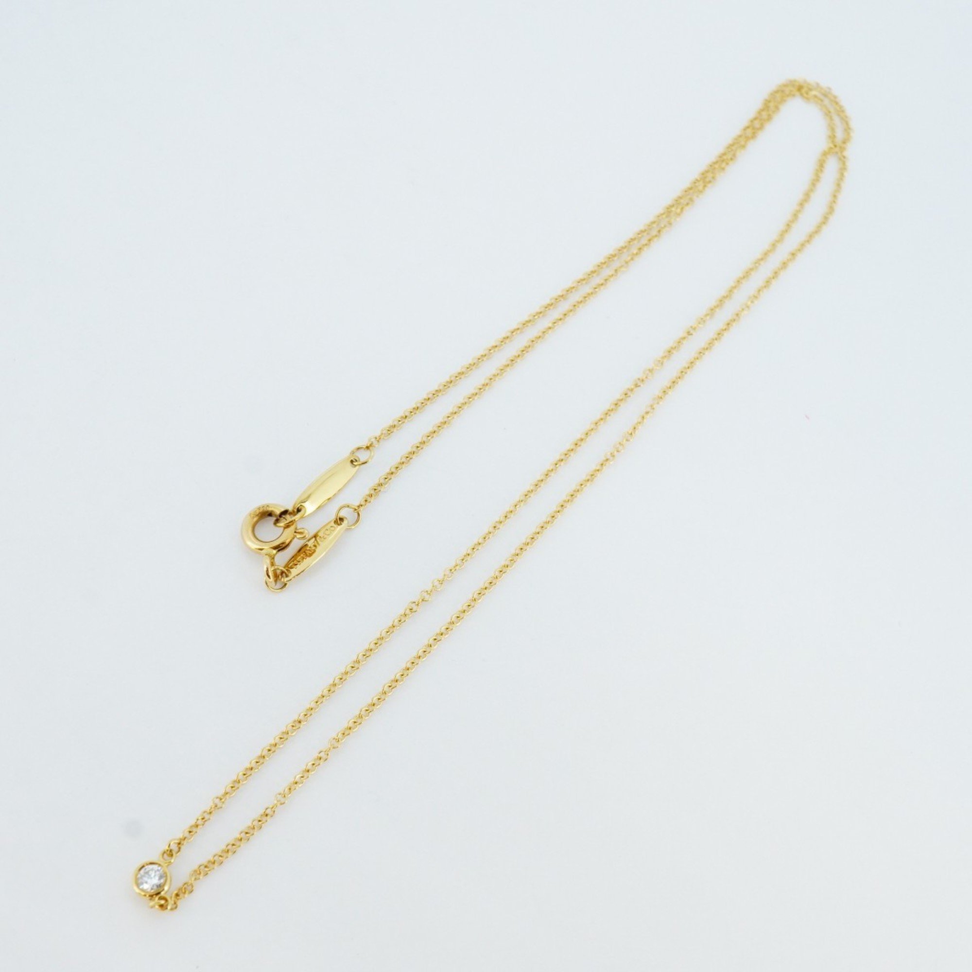 Tiffany Necklace by the Yard 1PD K18YG Yellow Gold Ladies