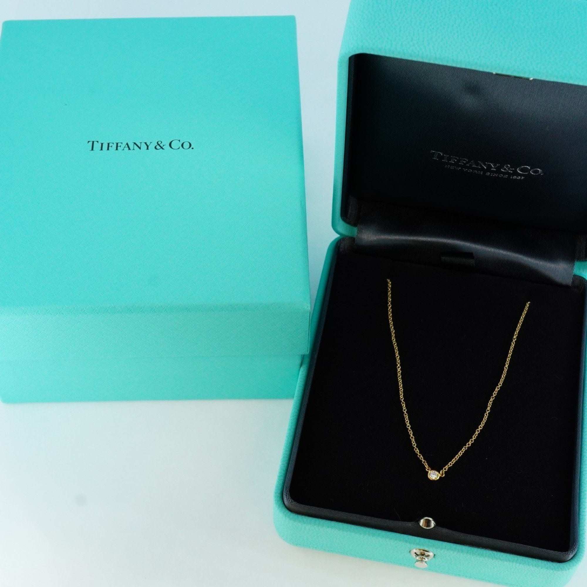 Tiffany Necklace by the Yard 1PD K18YG Yellow Gold Ladies