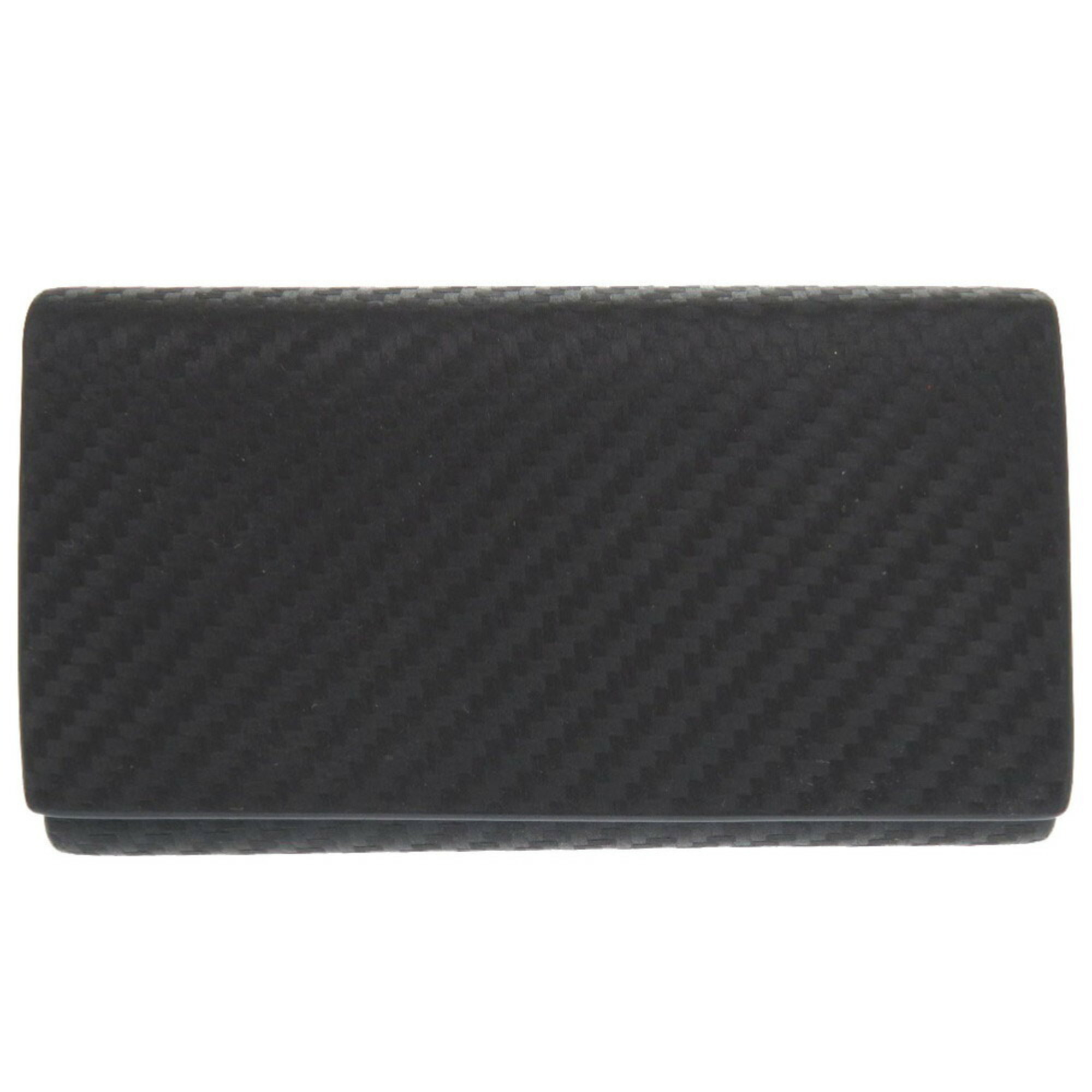 Dunhill Leather Black 6 Key Case 0090 Men's