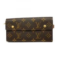 Louis Vuitton Long Wallet Monogram Portefeuille Accordion M58008 Brown Men's Women's