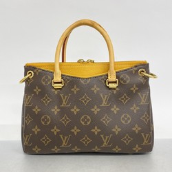 Louis Vuitton Handbag Monogram Pallas BB M41243 Brown Saffron Ladies