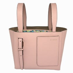 Valextra Mina Perhonen Collaboration Skyful Pouch WBSF0090182 Leather Pink Bucket Bag Micro 2-way Shoulder Handbag 0260Valextra