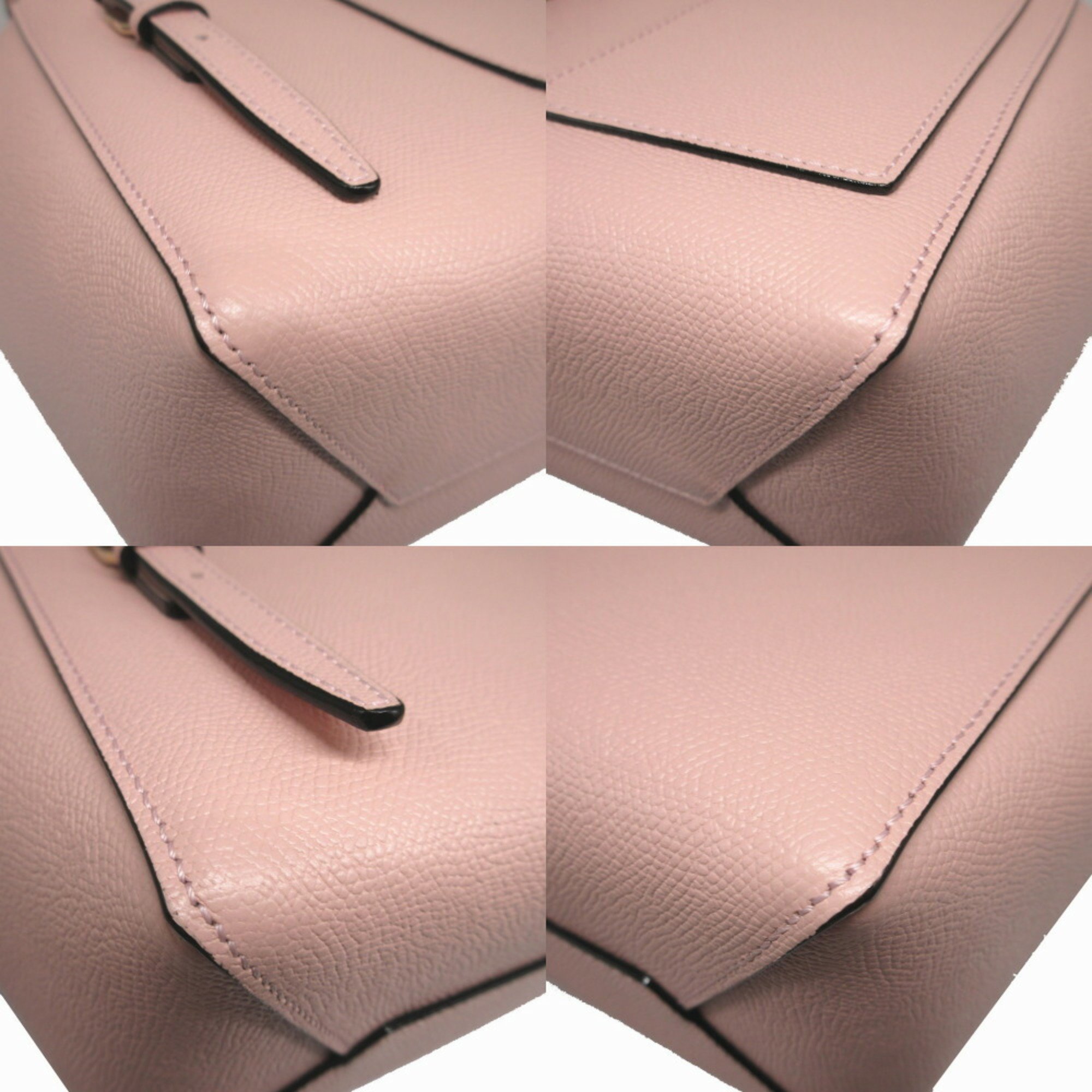 Valextra Mina Perhonen Collaboration Skyful Pouch WBSF0090182 Leather Pink Bucket Bag Micro 2-way Shoulder Handbag 0260Valextra