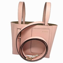 Valextra Mina Perhonen Collaboration Skyful Pouch WBSF0090182 Leather Pink Bucket Bag Micro 2-way Shoulder Handbag 0260Valextra