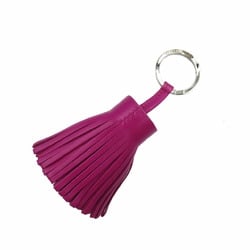 Hermes Carmen Swift Rose Purple Keychain Keyring 1995HERMES