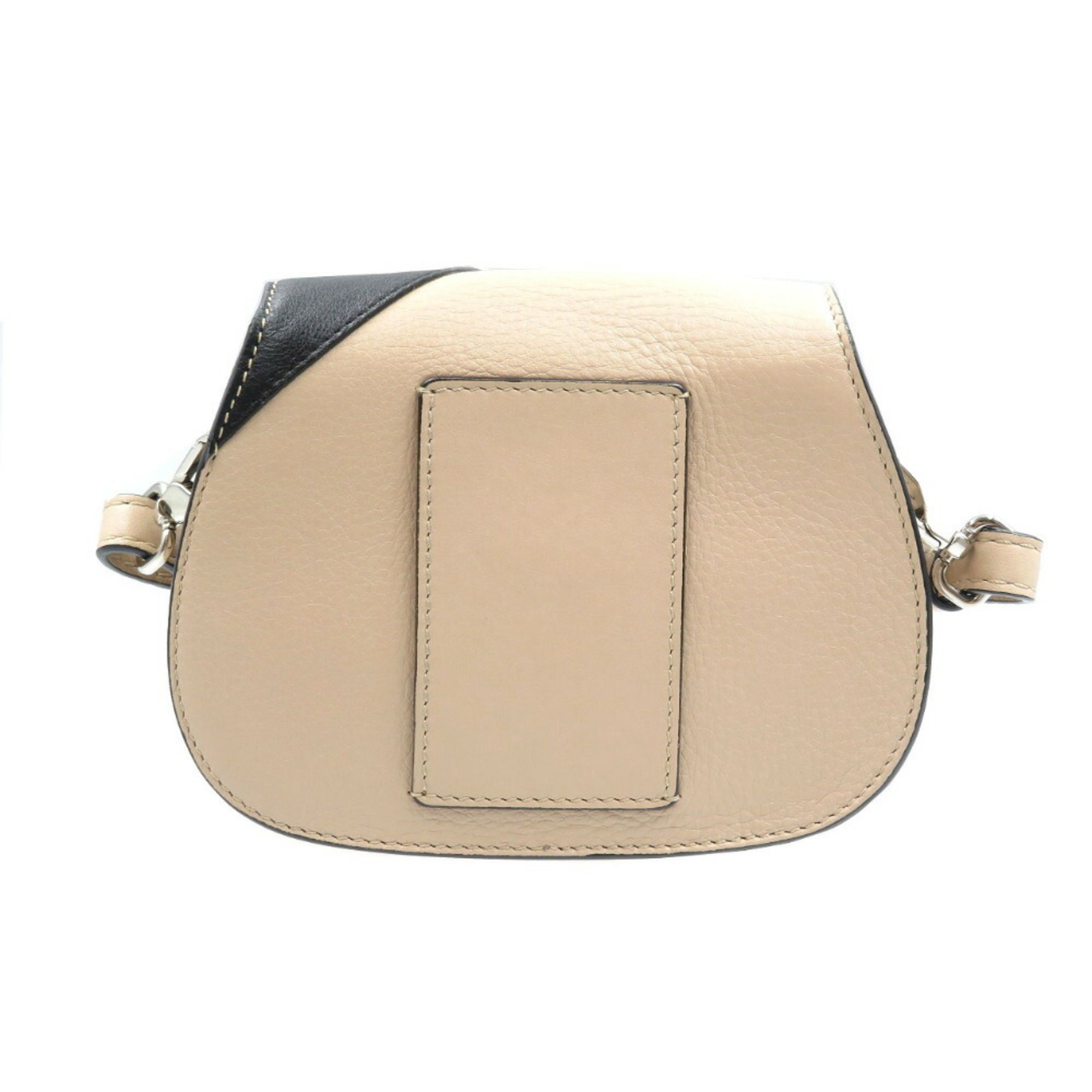 Tod's Double T Leather Metal Pink Beige Black Shoulder Bag Crossbody 1370TOD'S