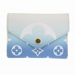 Louis Vuitton Portefeuille Victorine By the Pool Collection M80387 Tri-fold Wallet Blue LV 1259LOUIS VUITTON