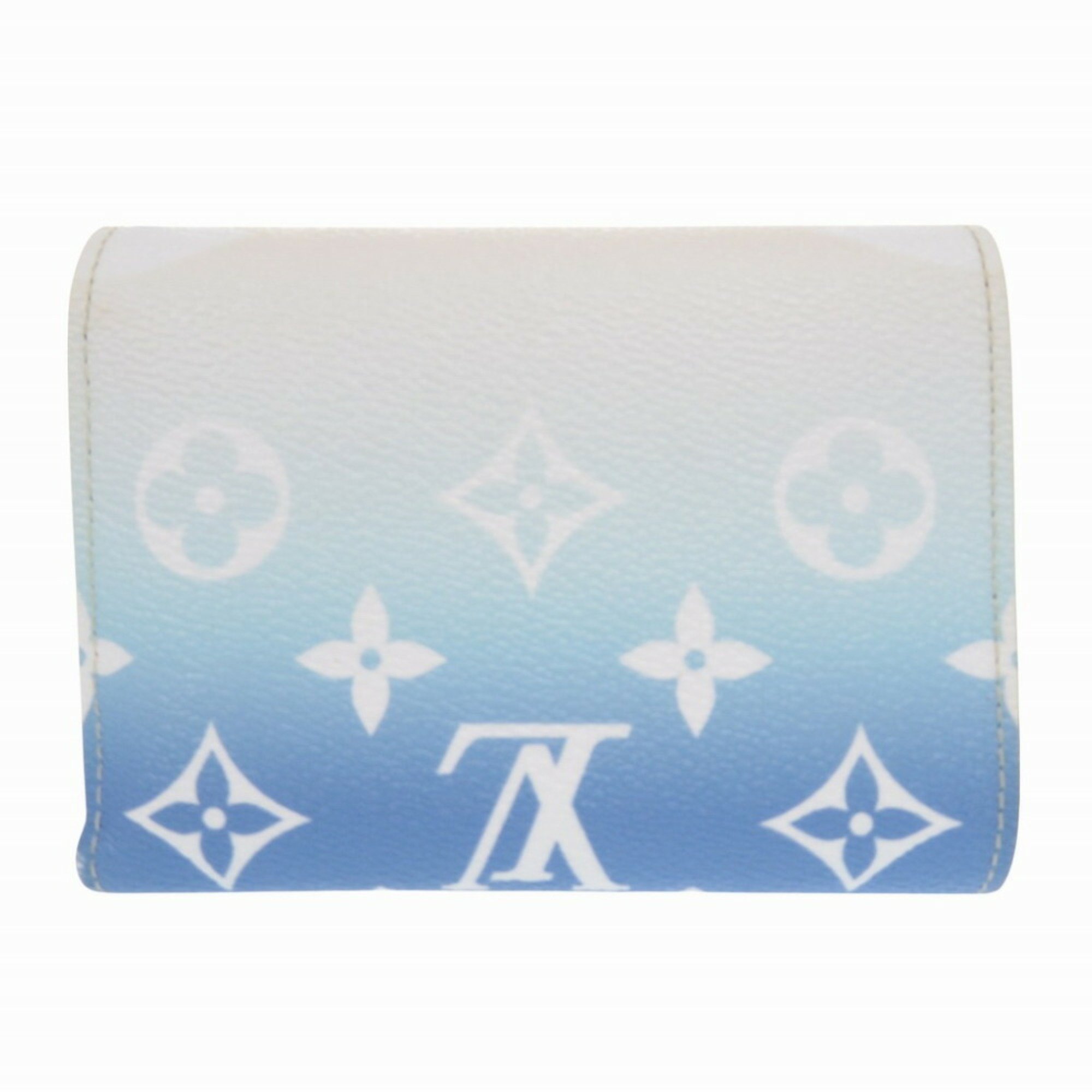 Louis Vuitton Portefeuille Victorine By the Pool Collection M80387 Tri-fold Wallet Blue LV 1259LOUIS VUITTON