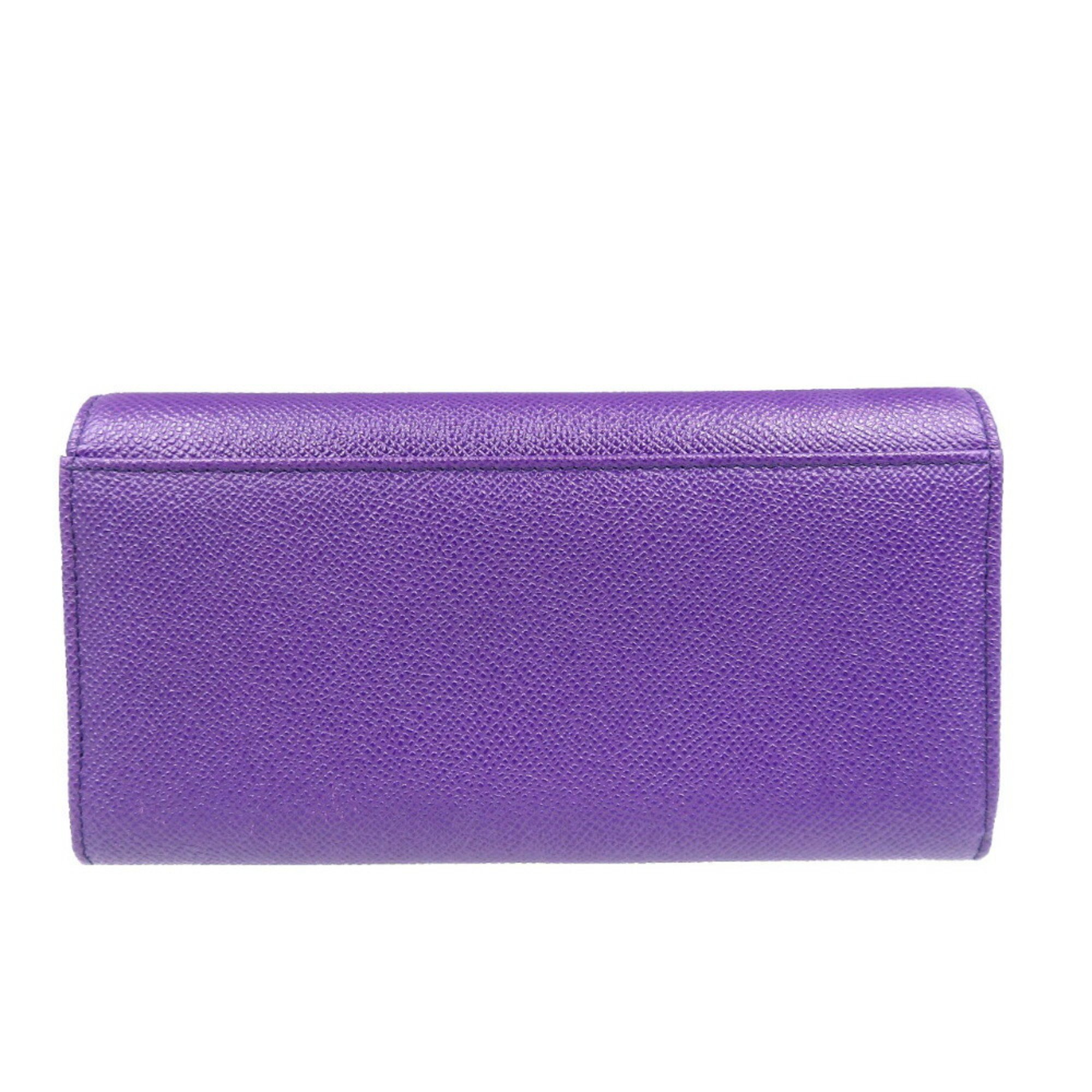 Dolce & Gabbana Leather Purple Long Wallet 1931 DOLCE GABBANA