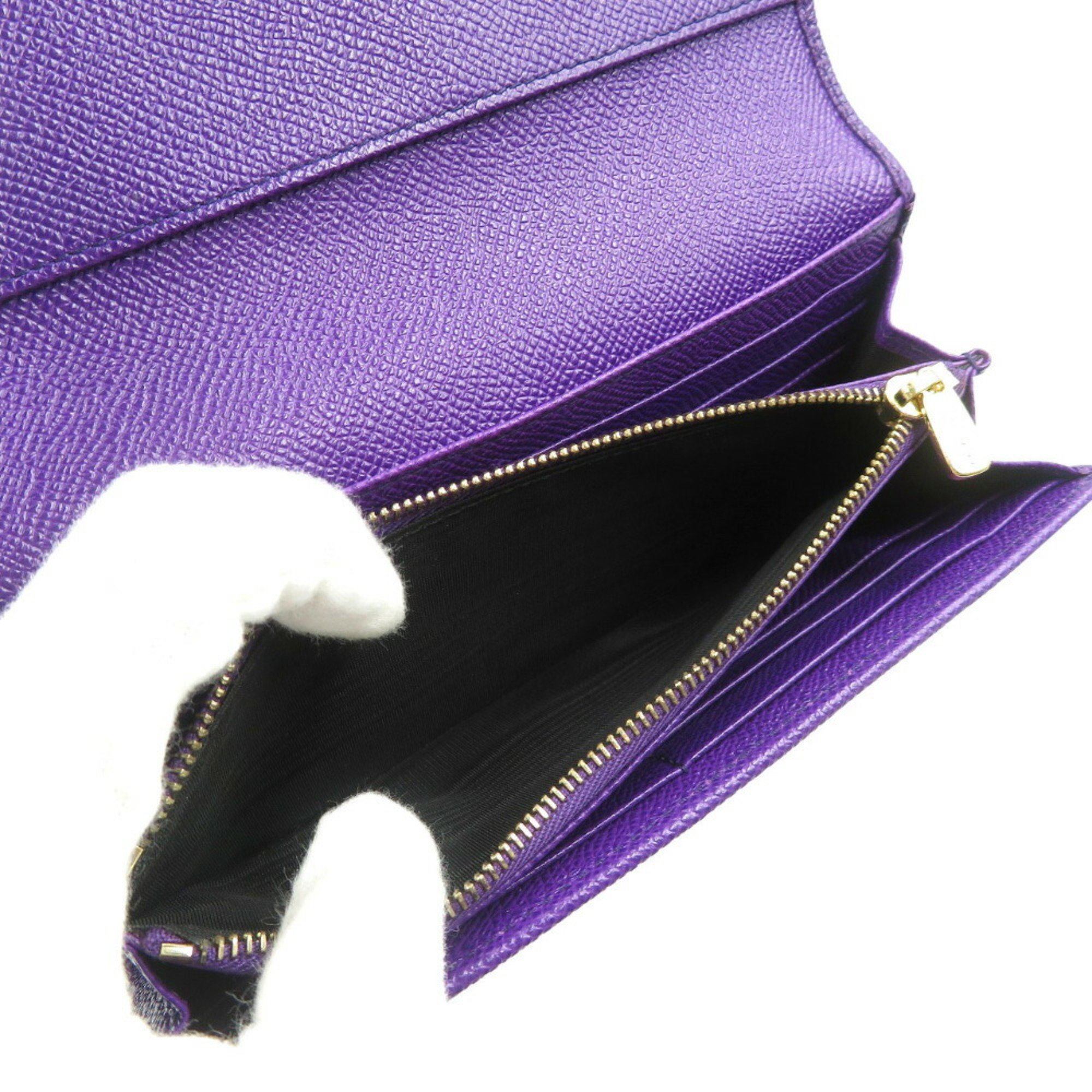 Dolce & Gabbana Leather Purple Long Wallet 1931 DOLCE GABBANA