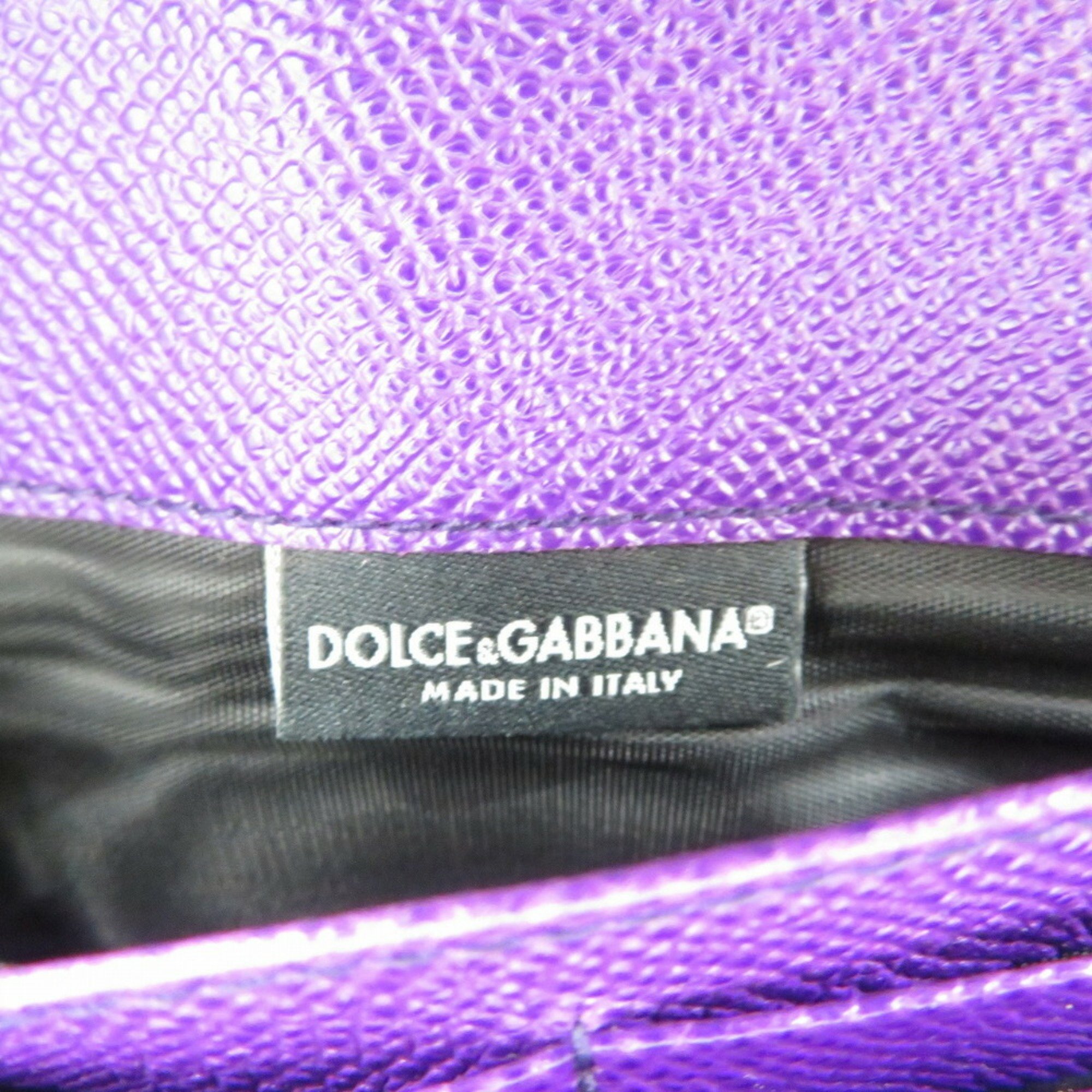 Dolce & Gabbana Leather Purple Long Wallet 1931 DOLCE GABBANA