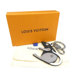 Louis Vuitton M68835 Porte Cle LV Rat Monogram Eclipse Metal Black Grey Keychain Bag Charm 1933LOUIS VUITTON