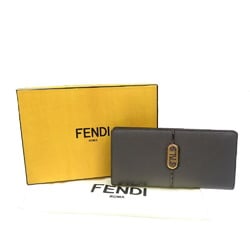 Fendi Orlock Continental Wallet 8M0470 Leather Grey Long 1981FENDI