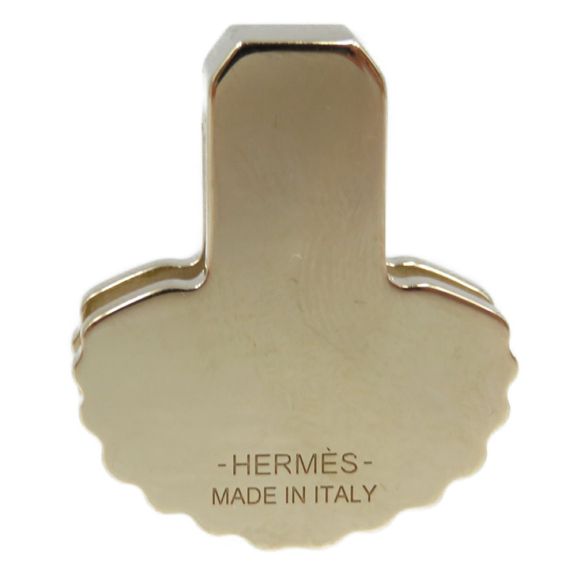 Hermes Twilly Ring Epaulette Metal Gold Blue Pink Scarf 1343HERMES