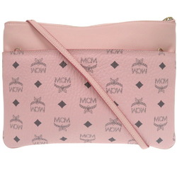 MCM Visetos Pattern 2-way Crossbody Pouch Clutch Bag Shoulder Pink MYZCAT08QH001 Leather 2268MCM