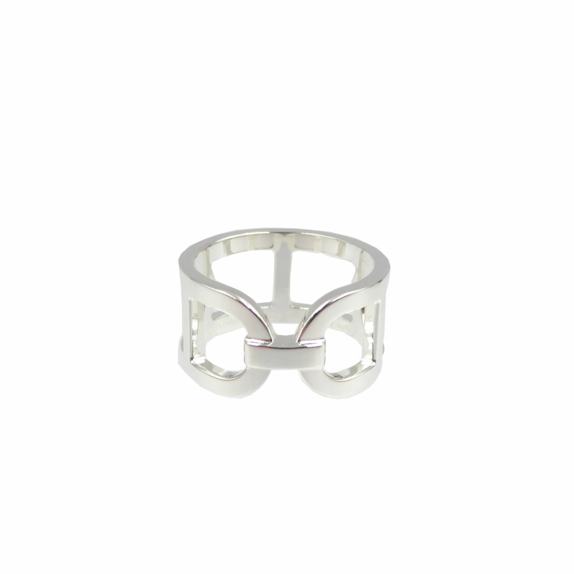 Hermes Ever Chaine d'Ancre Ring Size 15 Silver 925 1505HERMES