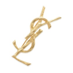 Yves Saint Laurent YSL Cassandra Metal Brooch 748486 SAINT LAURENT PARIS