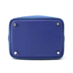 Hermes handbag Picotin Lock PM Blue Ege Royale Toile Goelan Swift U stamp