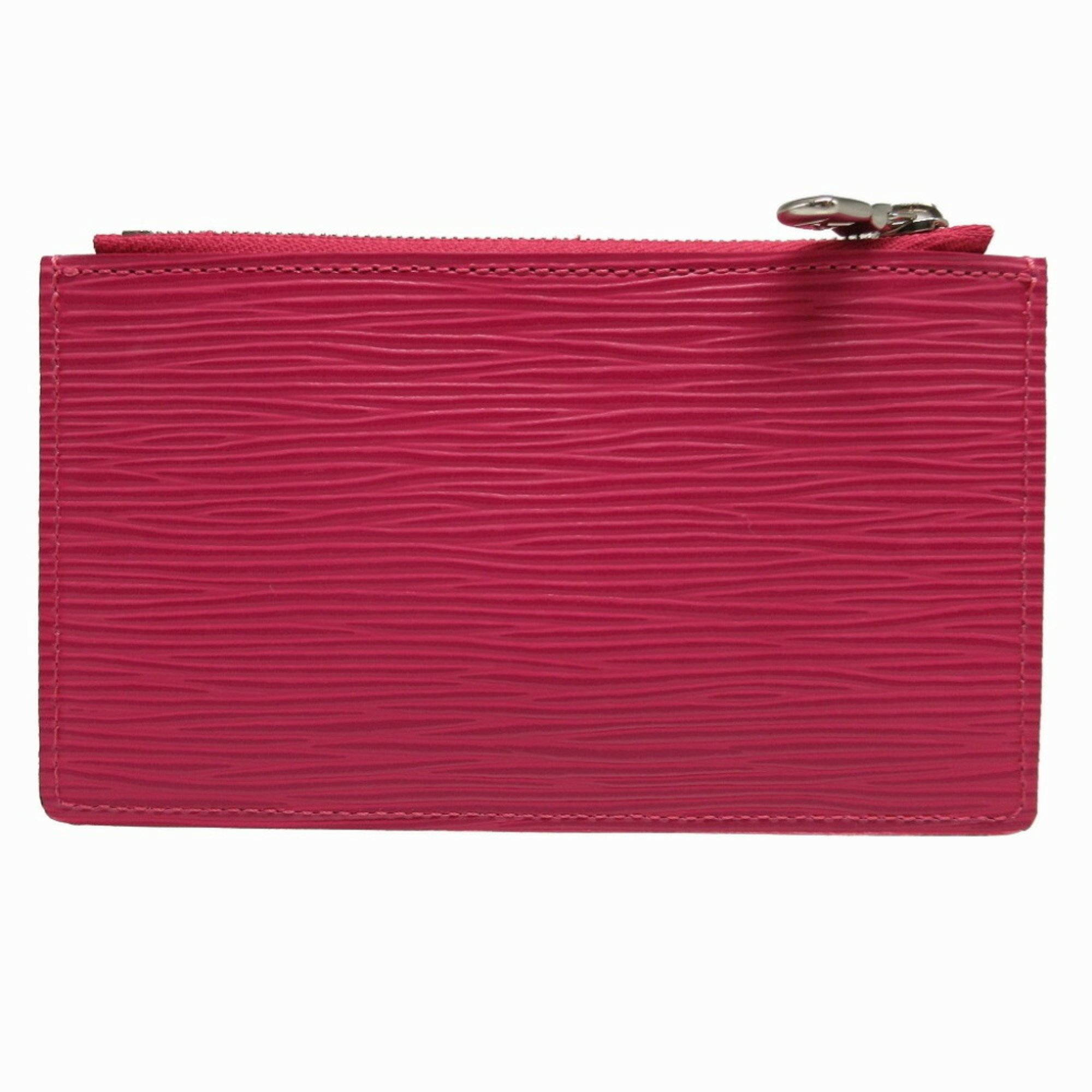 Louis Vuitton Epi M60788 Pochette Cle Tribal Mask Pink Coin Case Wallet 2274LOUIS VUITTON