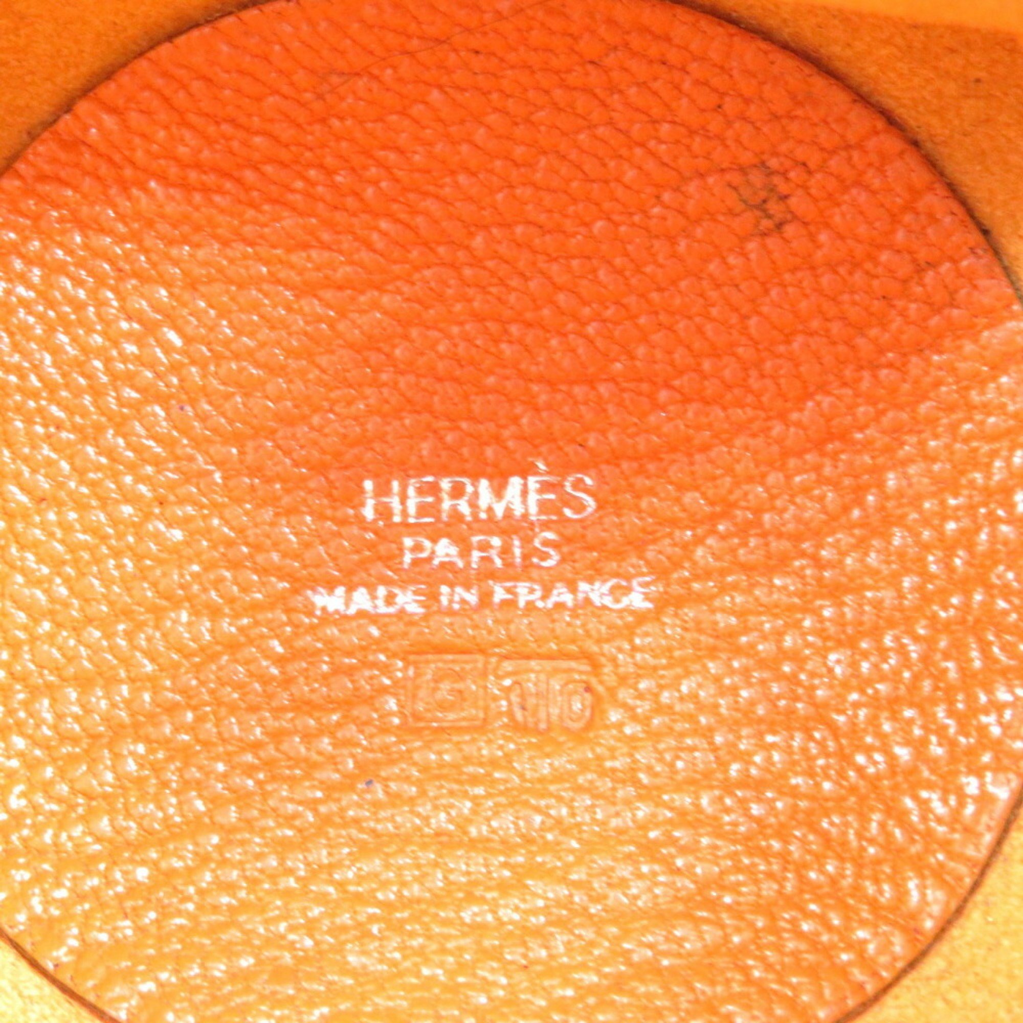 Hermes Vespa Pouch Chevre Orange G Stamp 1729 HERMES