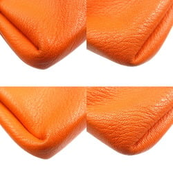 Hermes Vespa Pouch Chevre Orange G Stamp 1729 HERMES