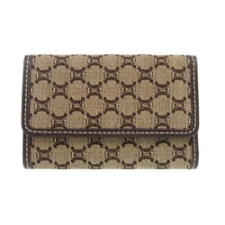 Celine 6-Key Case Triomphe Macadam Canvas Beige Key 1260CELINE