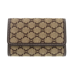 Celine 6-Key Case Triomphe Macadam Canvas Beige Key 1260CELINE