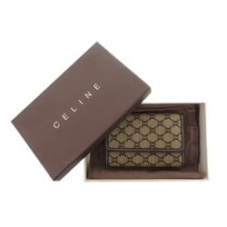 Celine 6-Key Case Triomphe Macadam Canvas Beige Key 1260CELINE