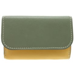 Chloé Chloe Sea Compact Wallet Tri-fold Leather/Calf Leather Multicolor Khaki Yellow 1534Chloe