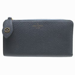 Louis Vuitton Portefeuille Comet M68582 Taurillon Leather Blue Marine Navy L-shaped Long Wallet 1190LOUIS VUITTON