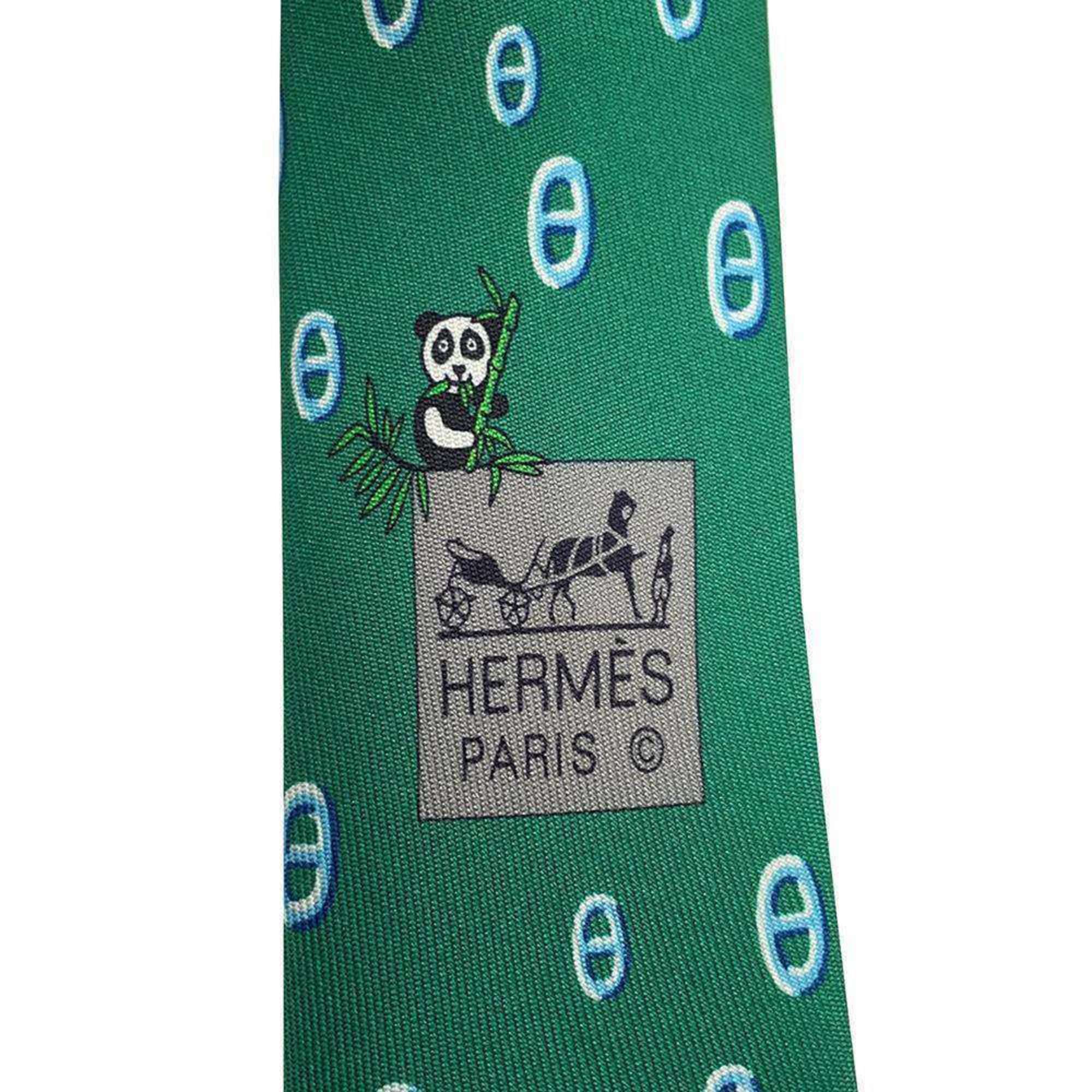 Hermes Tie Maillon Panda Silk HERMES Men's 2023