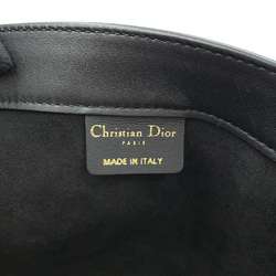 Christian Dior Tote Bag Book Medium All Leather Black