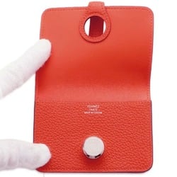 Hermes Business Card Holder/Card Case Dogon Orange Togo B Stamp Holder