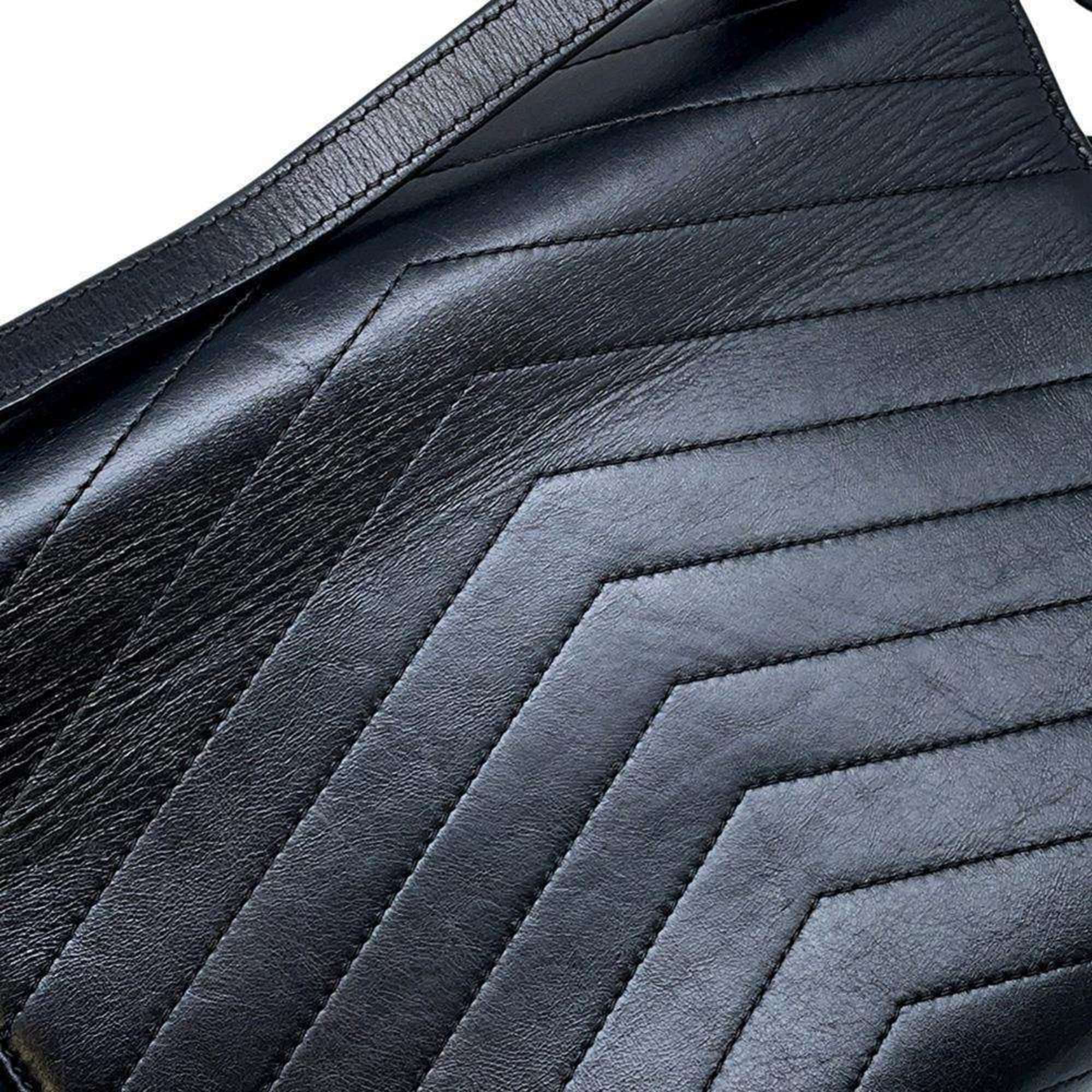 Chanel Shoulder Bag V Stitch Leather A57491 CHANEL Chevron Black