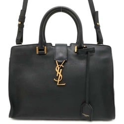 Saint Laurent handbag Baby Cabas leather SAINT LAURENT PARIS 2way shoulder bag black