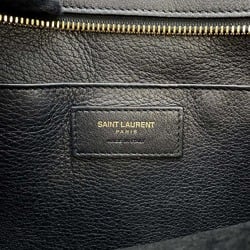 Saint Laurent handbag Baby Cabas leather SAINT LAURENT PARIS 2way shoulder bag black