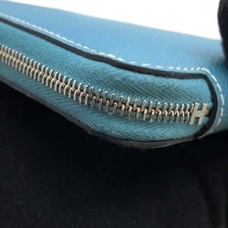 Hermes Long Wallet Azap Silk In New Blue Jean Epson B Stamp