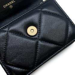 Chanel Chain Wallet 19 Coin Purse Lambskin CHANEL Black