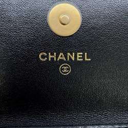 Chanel Chain Wallet 19 Coin Purse Lambskin CHANEL Black