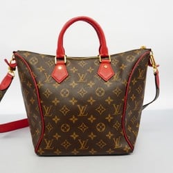 Louis Vuitton Handbag Monogram Tournelle PM M44027 Brown Cerise Ladies