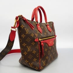 Louis Vuitton Handbag Monogram Tournelle PM M44027 Brown Cerise Ladies